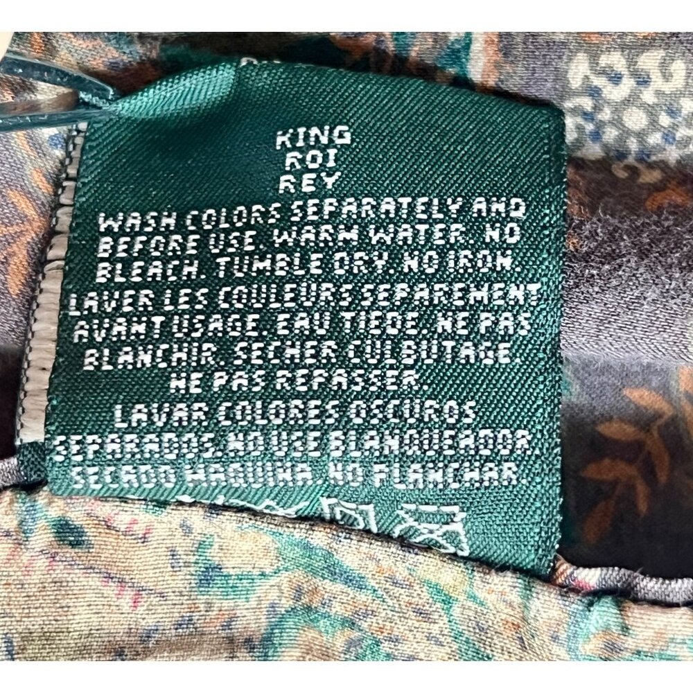 Lauren Ralph Lauren King Flat Sheet & Pillowcase Set Rue Des Artistes Cotton - Picture 6 of 12